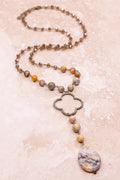 Alani Necklace Taupe Mix