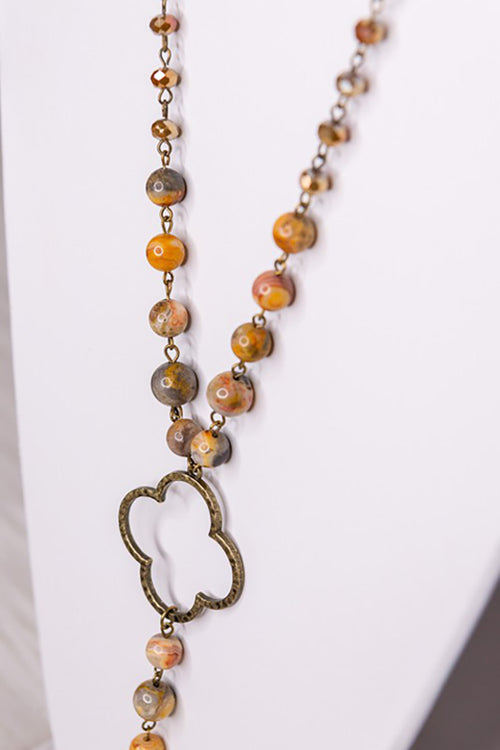 Alani Necklace Taupe Mix
