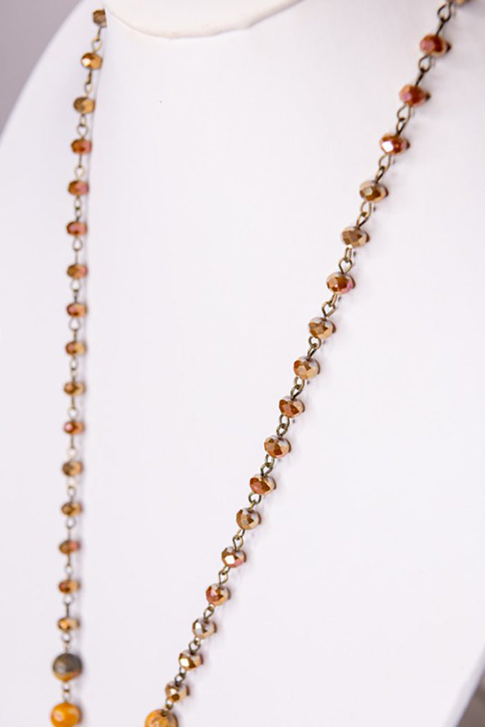 Alani Necklace Taupe Mix