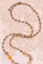 Alani Necklace Taupe Mix