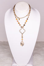 Alani Necklace Taupe Mix