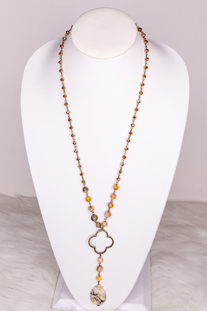 Alani Necklace Taupe Mix