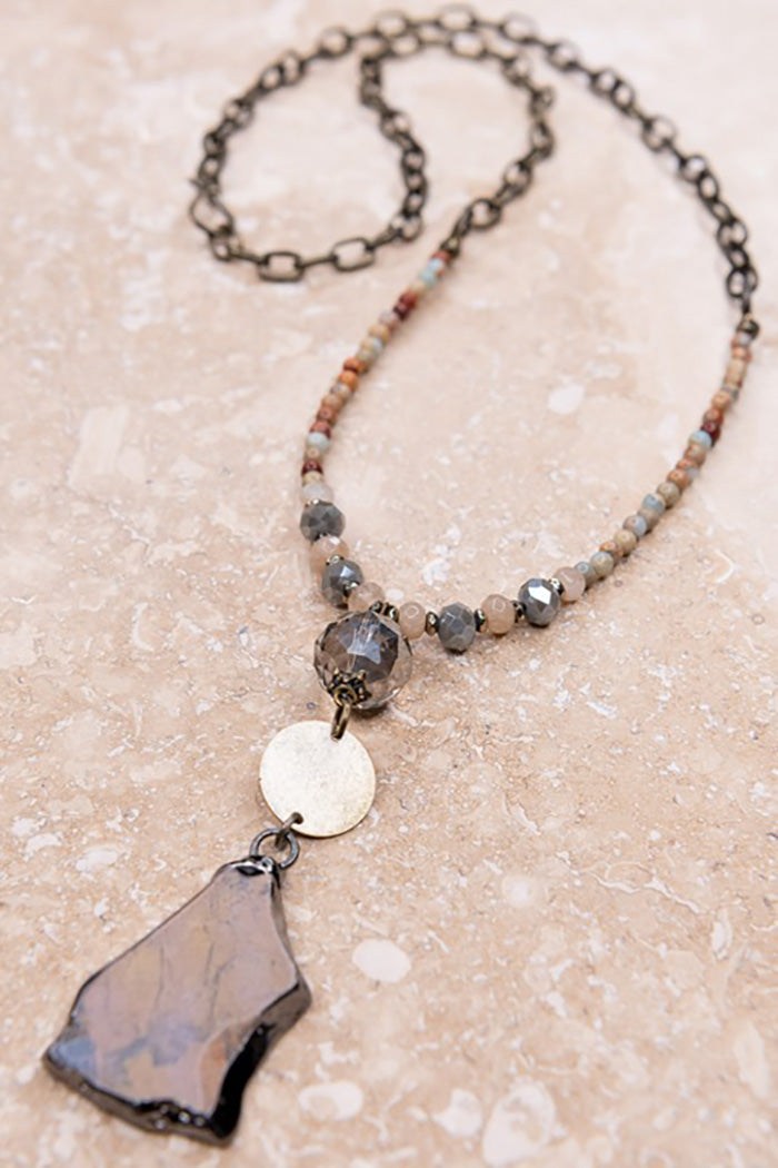 Glass Beads Convertible Necklace Bracelet