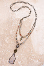 Glass Beads Convertible Necklace Bracelet