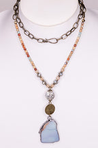 Glass Beads Convertible Necklace Bracelet