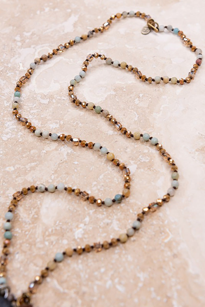 Beaded Natural Stones Necklace