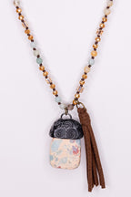 Beaded Natural Stones Necklace
