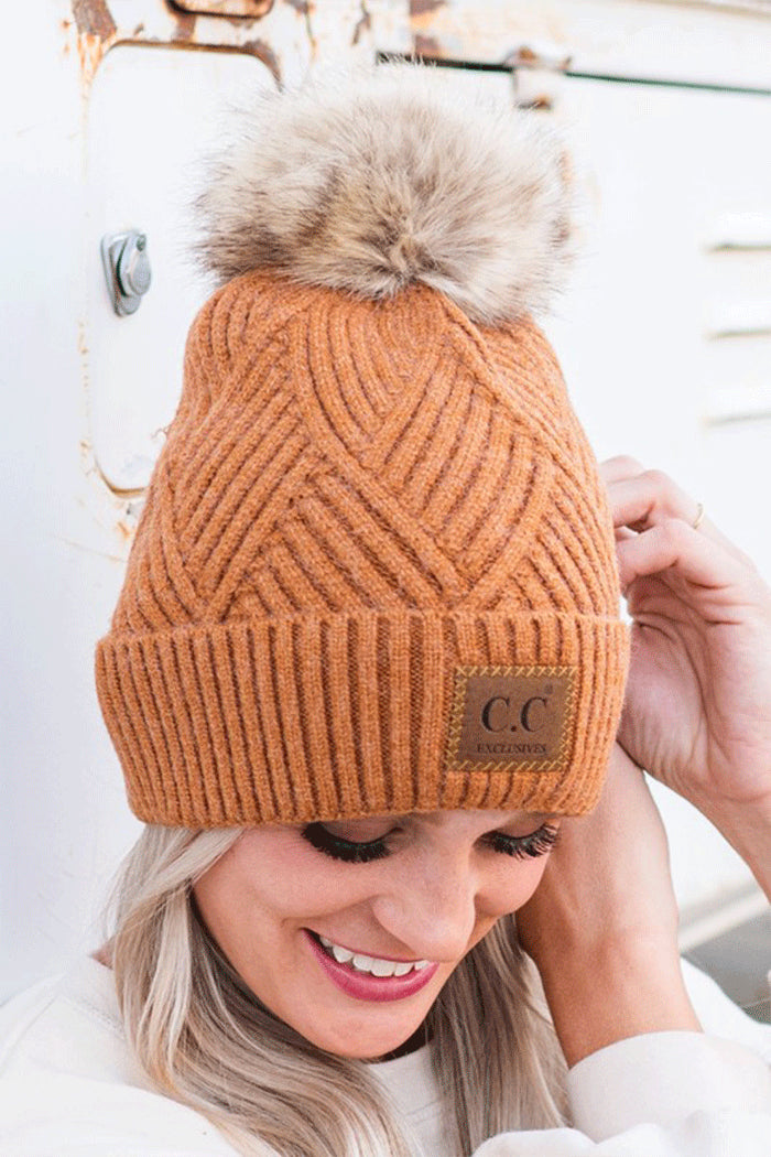 C.C Beanie  Pompom Hat
