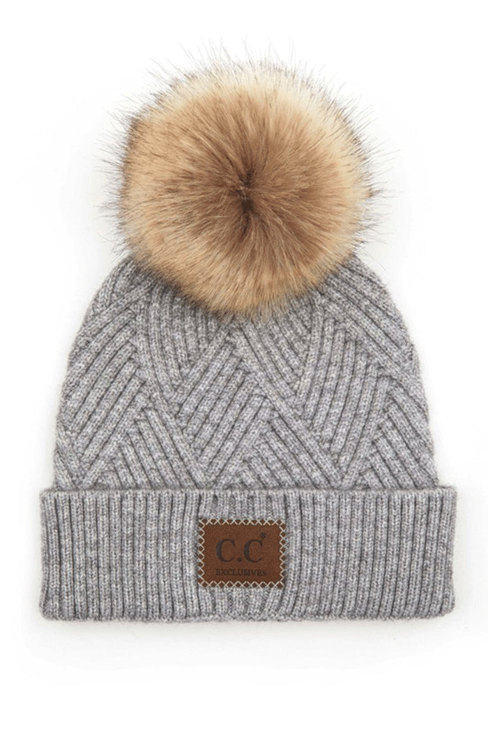 C.C Beanie  Pompom Hat