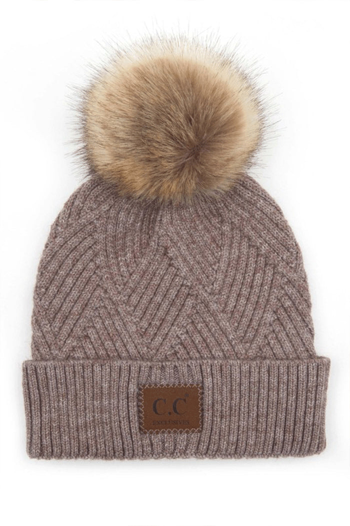C.C Beanie  Pompom Hat