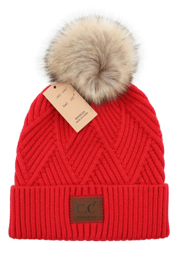C.C Beanie  Pompom Hat