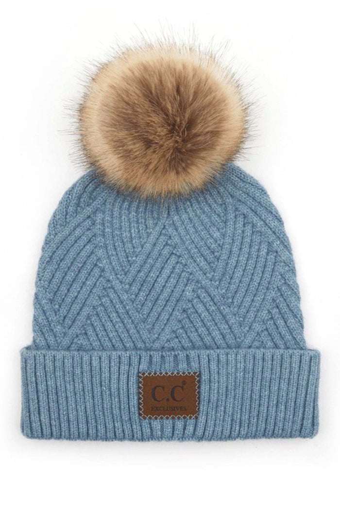 C.C Beanie  Pompom Hat