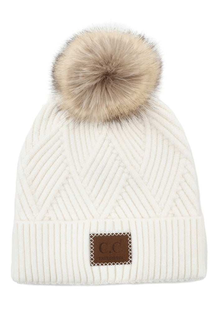 C.C Beanie  Pompom Hat