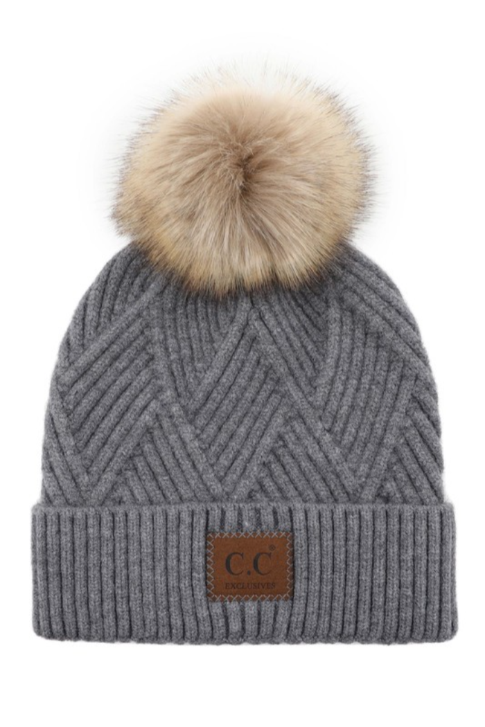 C.C Beanie  Pompom Hat