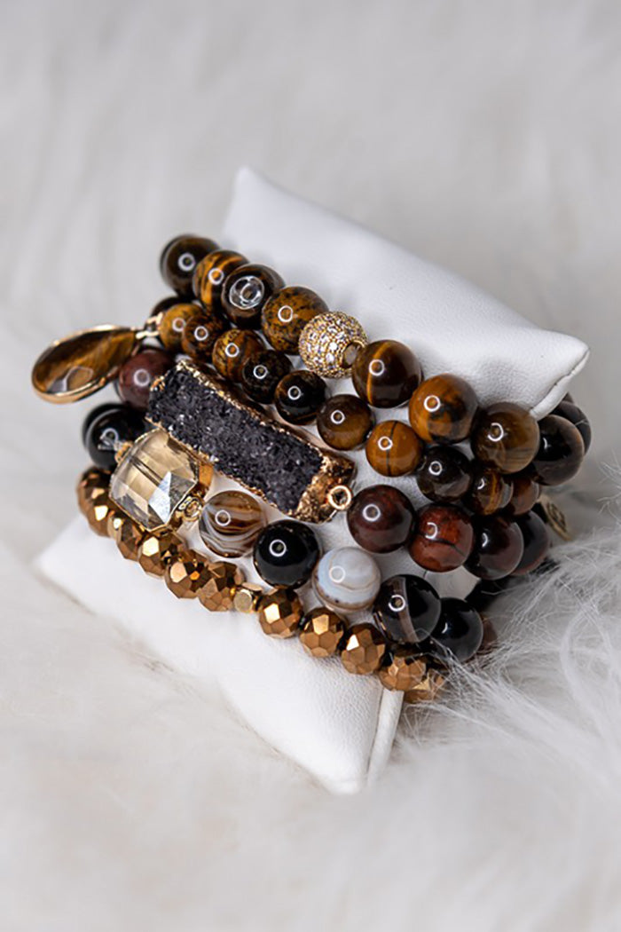 Ghana Bracelet Set Tiger Eye