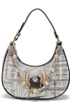PEARL CHAIN LINK SHOULDER BAG