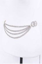 Rhinestone Double Layer Chain Belt