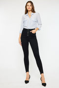 High Rise Button Fly Super Skinny Jeans