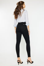 High Rise Button Fly Super Skinny Jeans