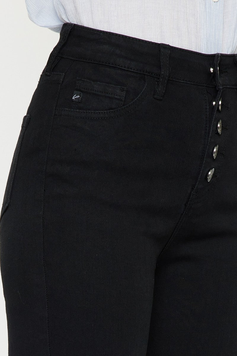 High Rise Button Fly Super Skinny Jeans