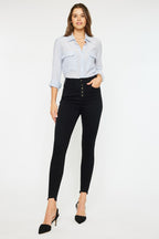High Rise Button Fly Super Skinny Jeans