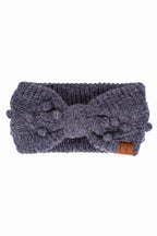 C.C Crafted Pom Detail Head Wrap