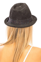 Sequins Embellished Fedora