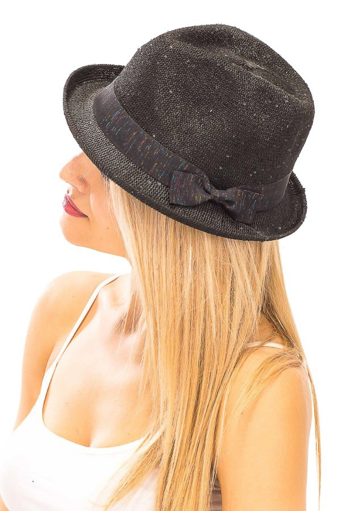 Sequins Embellished Fedora