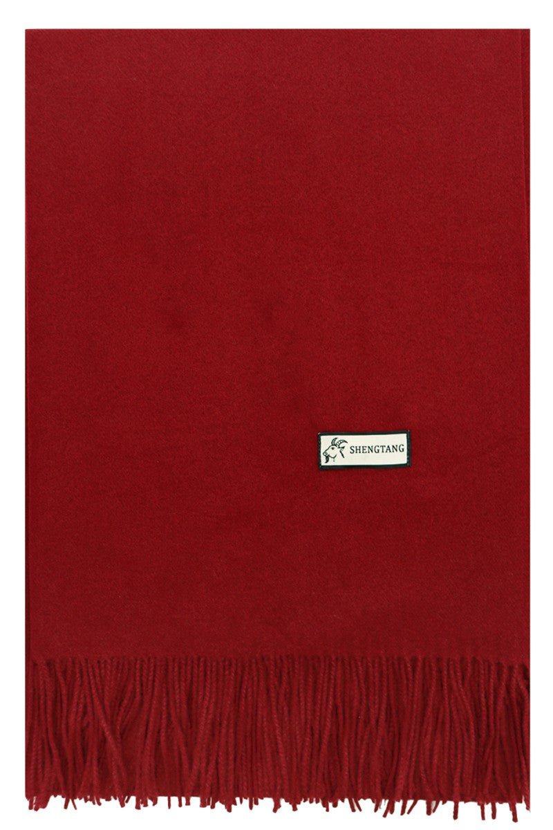 Oversized Fuzzy Faux Cashmere Oblong Wrap
