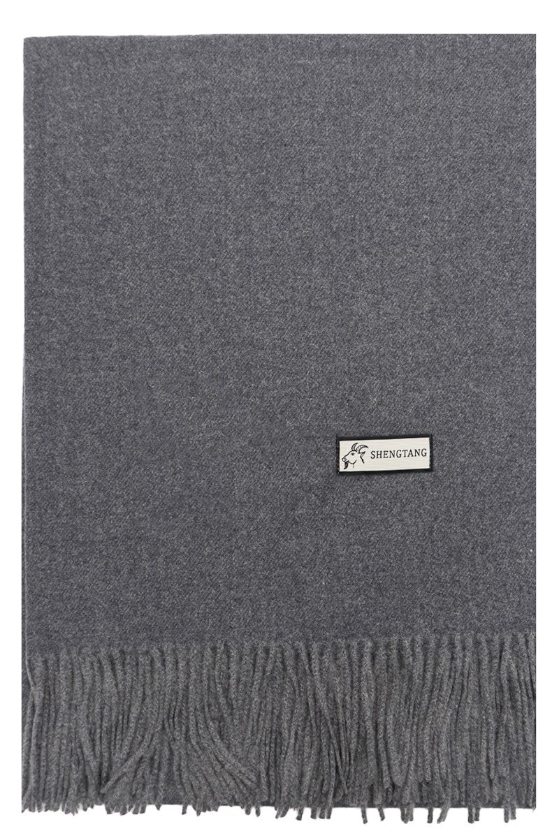 Oversized Fuzzy Faux Cashmere Oblong Wrap