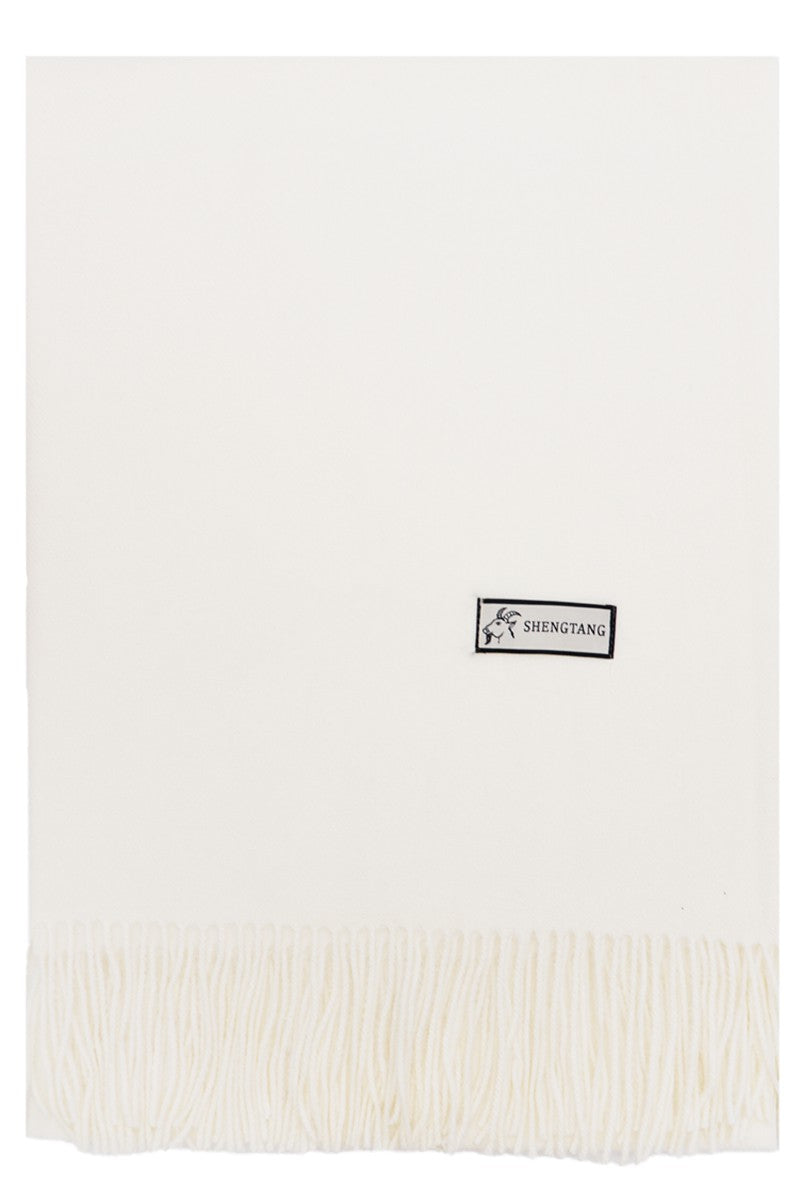 Oversized Fuzzy Faux Cashmere Oblong Wrap