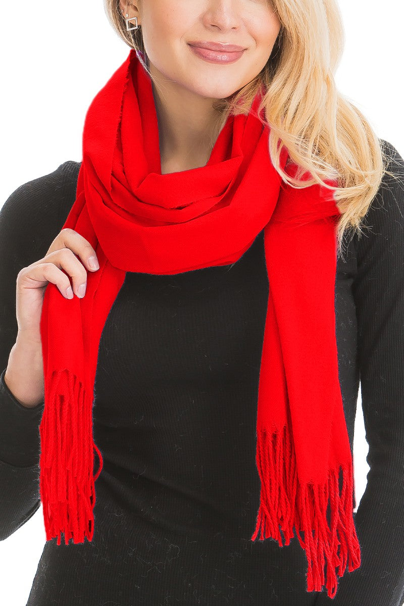 Oversized Fuzzy Faux Cashmere Oblong Wrap