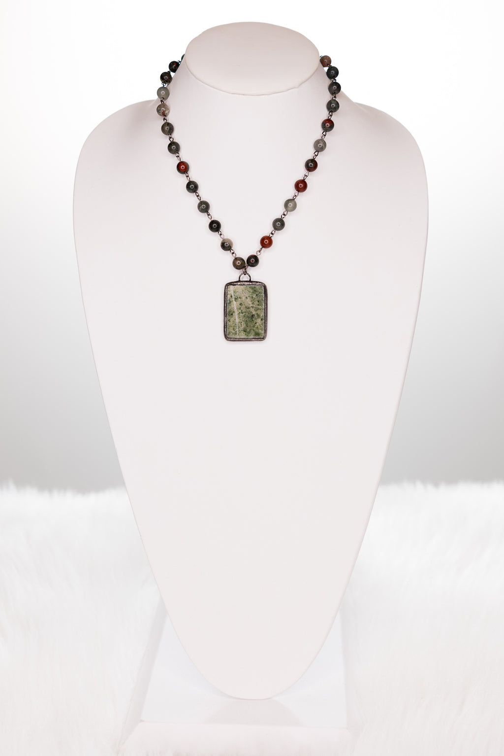 Adjustable Stone Beaded Necklace