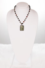 Adjustable Stone Beaded Necklace