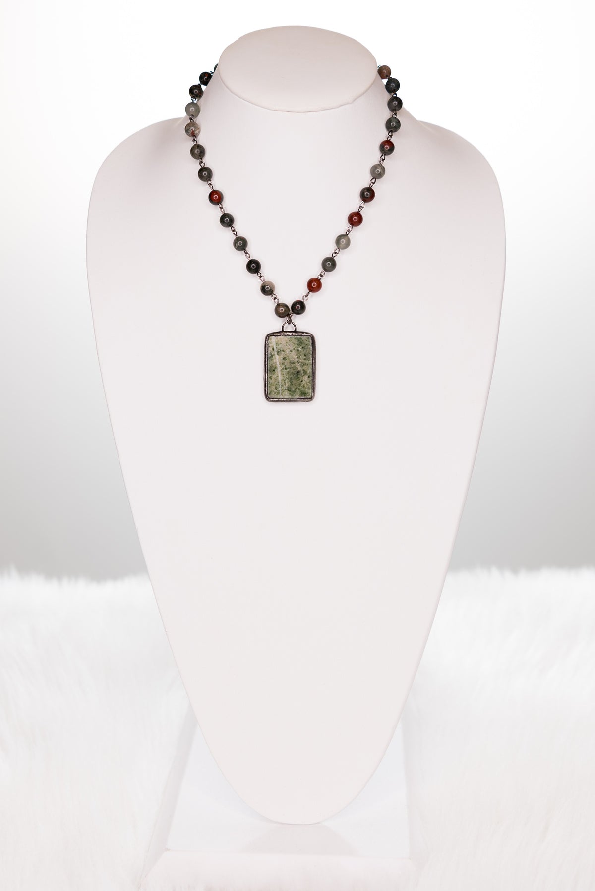 Adjustable Stone Beaded Necklace
