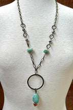 Amazonite Stone Beads Necklace
