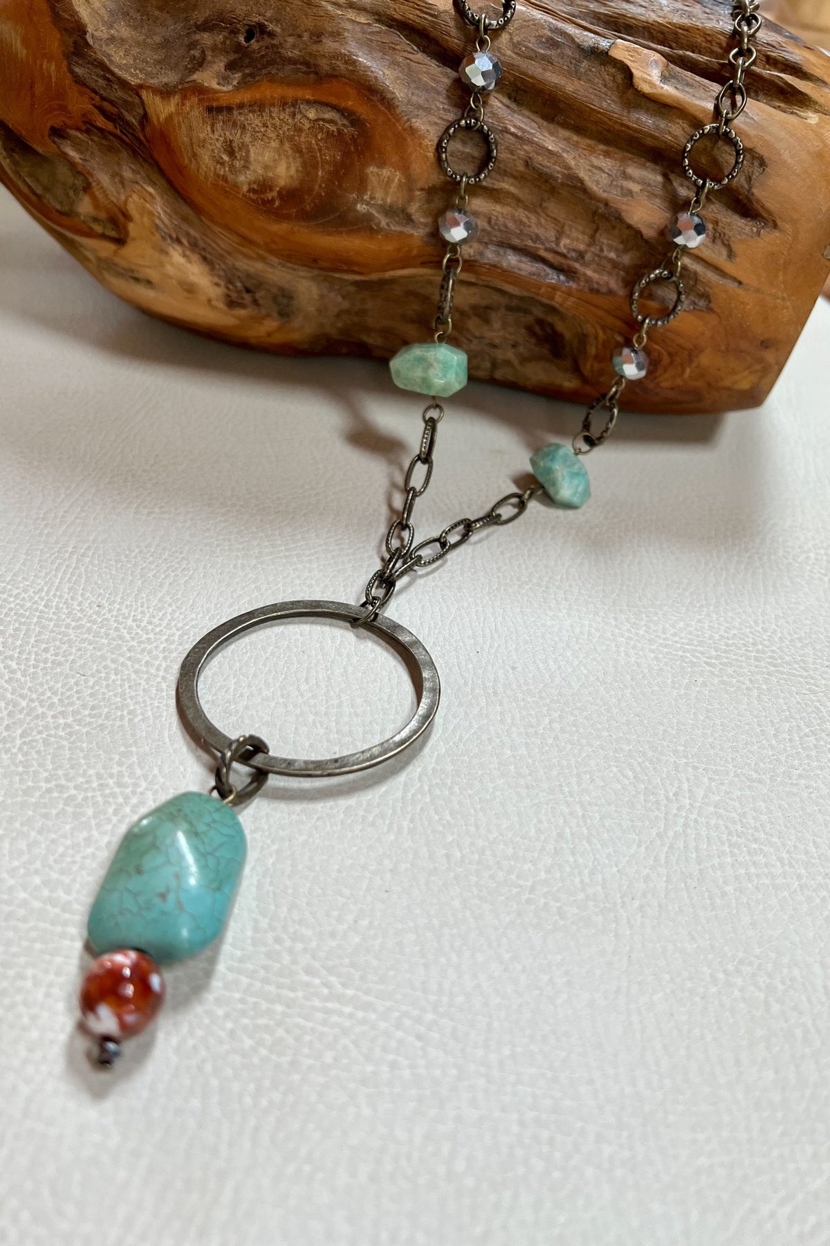 Amazonite Stone Beads Necklace