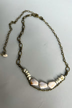 Bronze Chain Belt Stone Beading