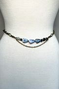 Bronze Chain Belt Stone Beading