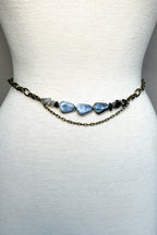 Bronze Chain Belt Stone Beading