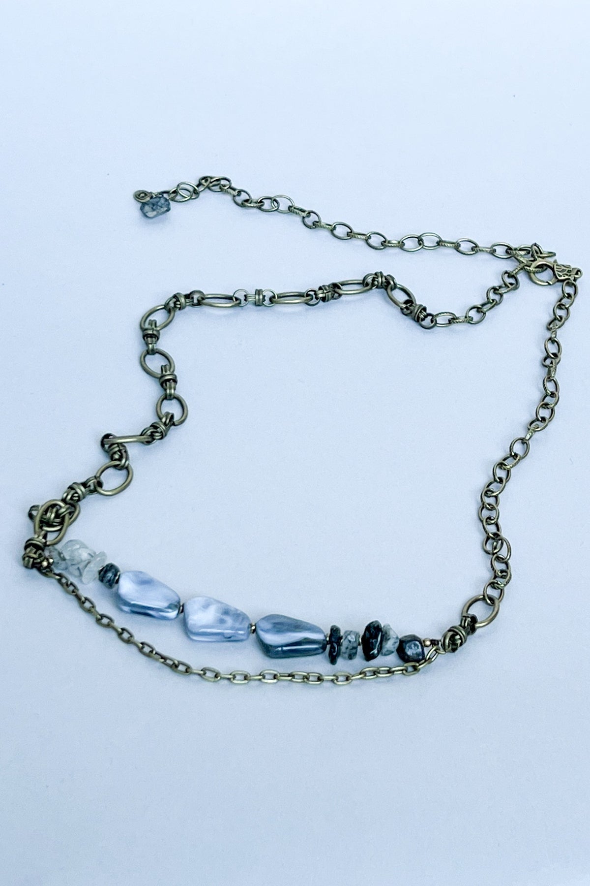 Bronze Chain Belt Stone Beading