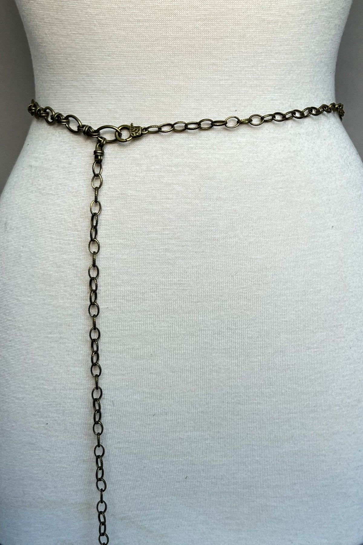 Bronze Chain Belt Stone Beading