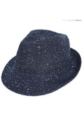 SEQUIN GLITTERING UPBRIM FEDORA HAT