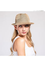 SEQUIN GLITTERING UPBRIM FEDORA HAT