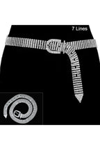 RHINESTONE BELT W/ RHINESTONE BUCKLE