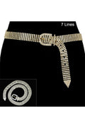 RHINESTONE BELT W/ RHINESTONE BUCKLE