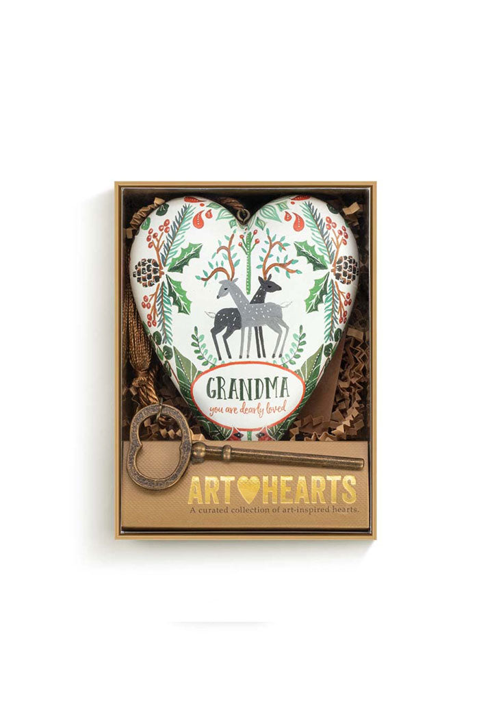 Grandma Dearly Loved Art Heart