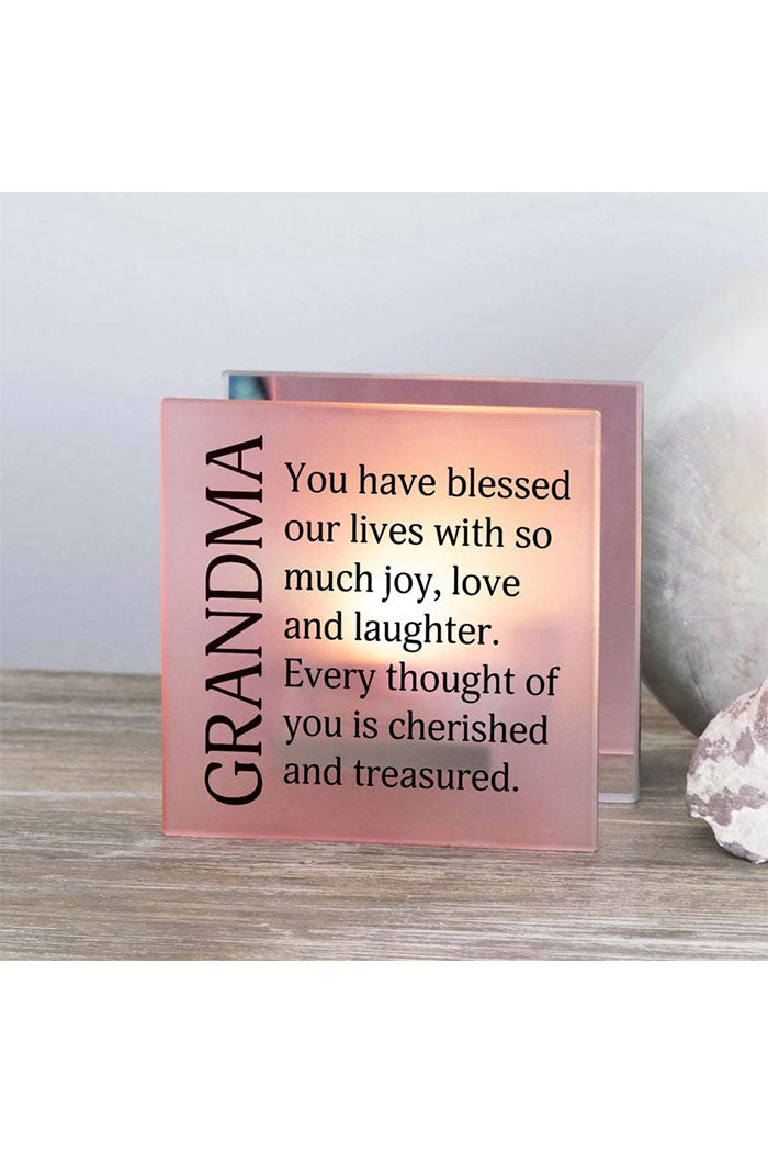 Glass Tealight Candle Holder