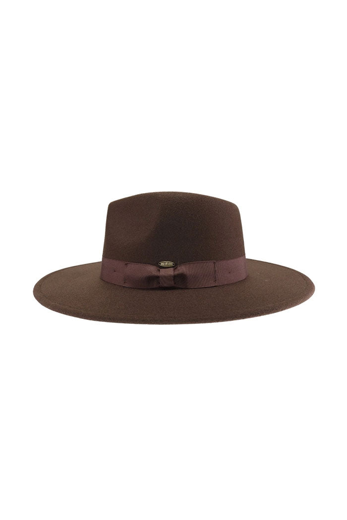Grosgrain Bow C.C Vegan Felt Hat