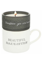 Daughter - Stacking Mug and Candle Set